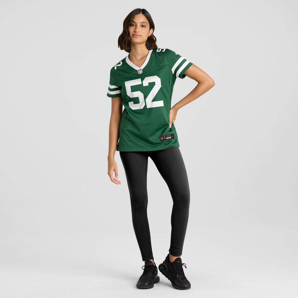 Women's New York Jets Kingsley Enagbare Legacy Green Team Game Jersey
