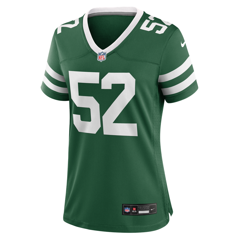 Women's New York Jets Kingsley Enagbare Legacy Green Team Game Jersey