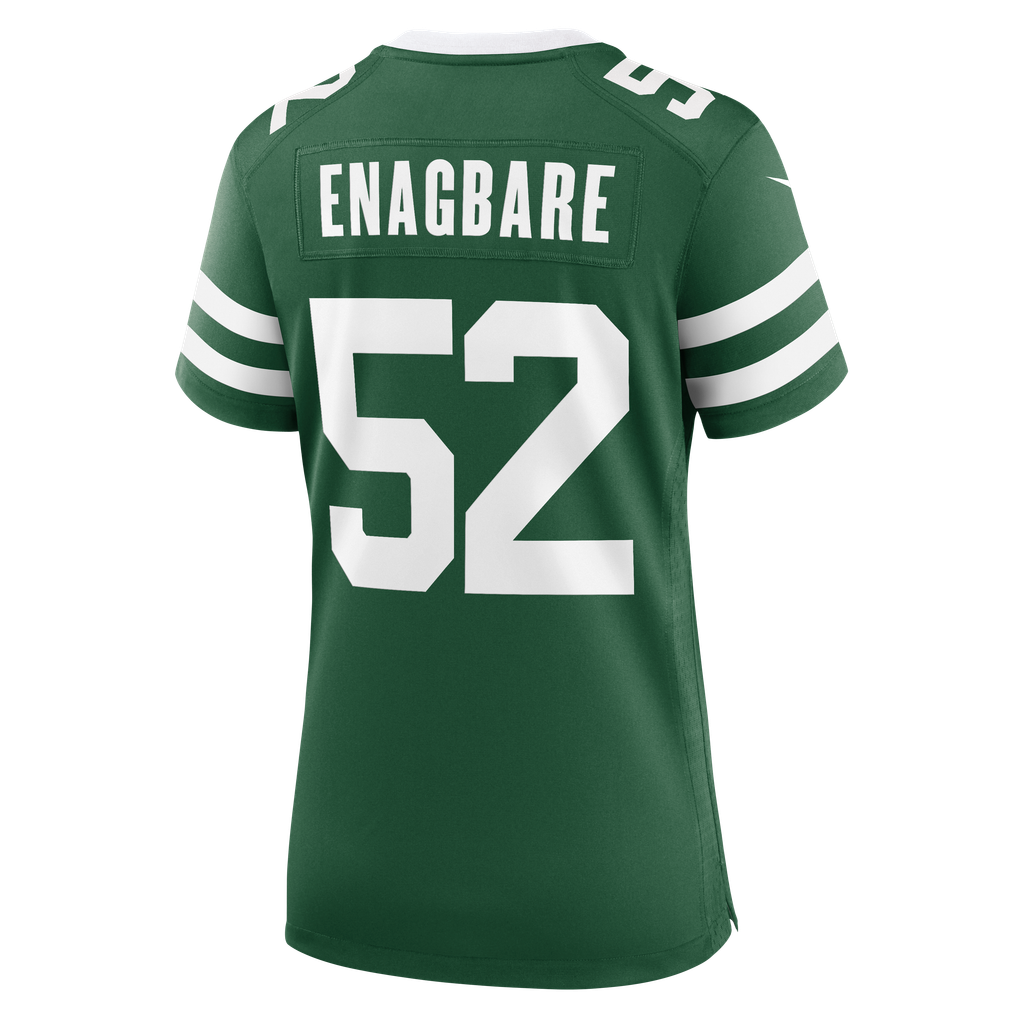 Women's New York Jets Kingsley Enagbare Legacy Green Team Game Jersey