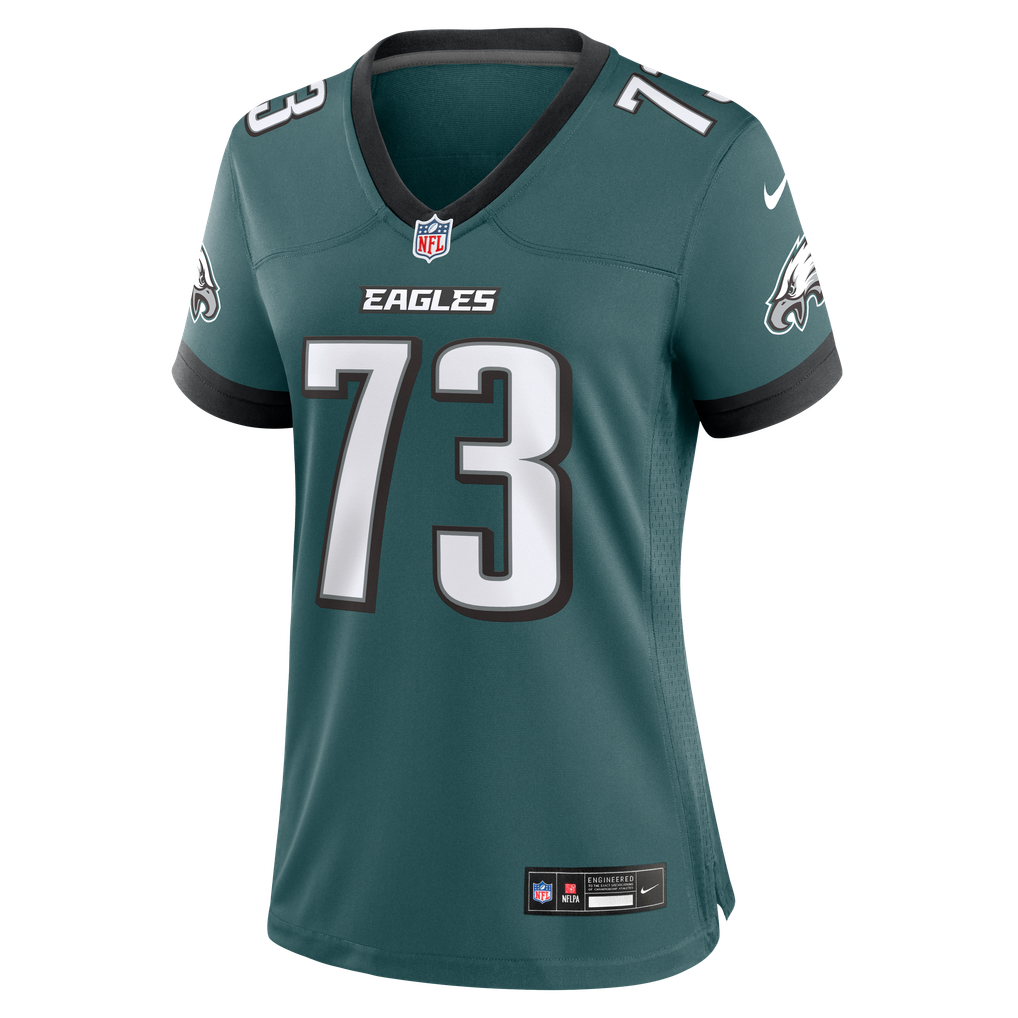 Women's Philadelphia Eagles Kiran Amegadjie Midnight Green Team Game Jersey