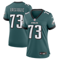 Women's Philadelphia Eagles Kiran Amegadjie Midnight Green Team Game Jersey