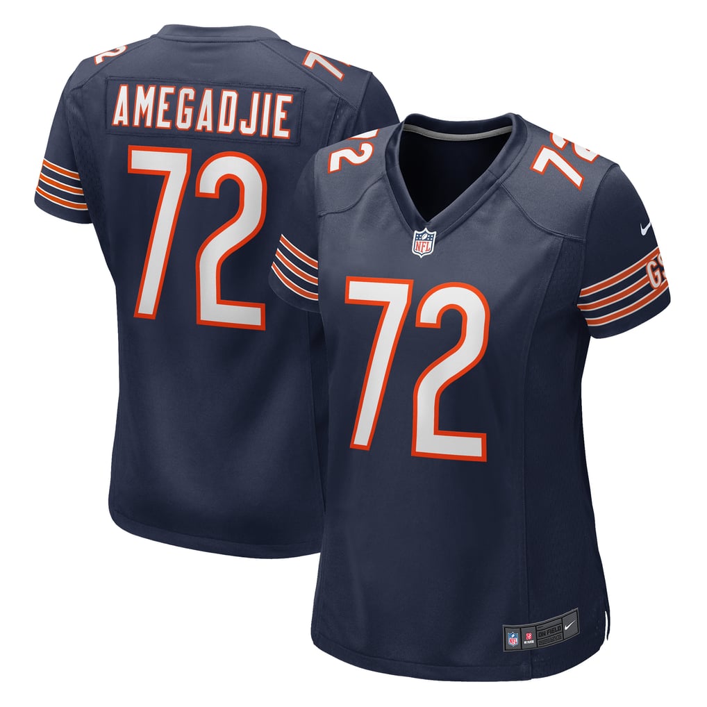 Women's Chicago Bears Kiran Amegadjie Navy Game Jersey