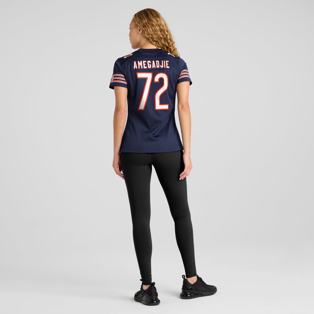 Women's Chicago Bears Kiran Amegadjie Navy Game Jersey