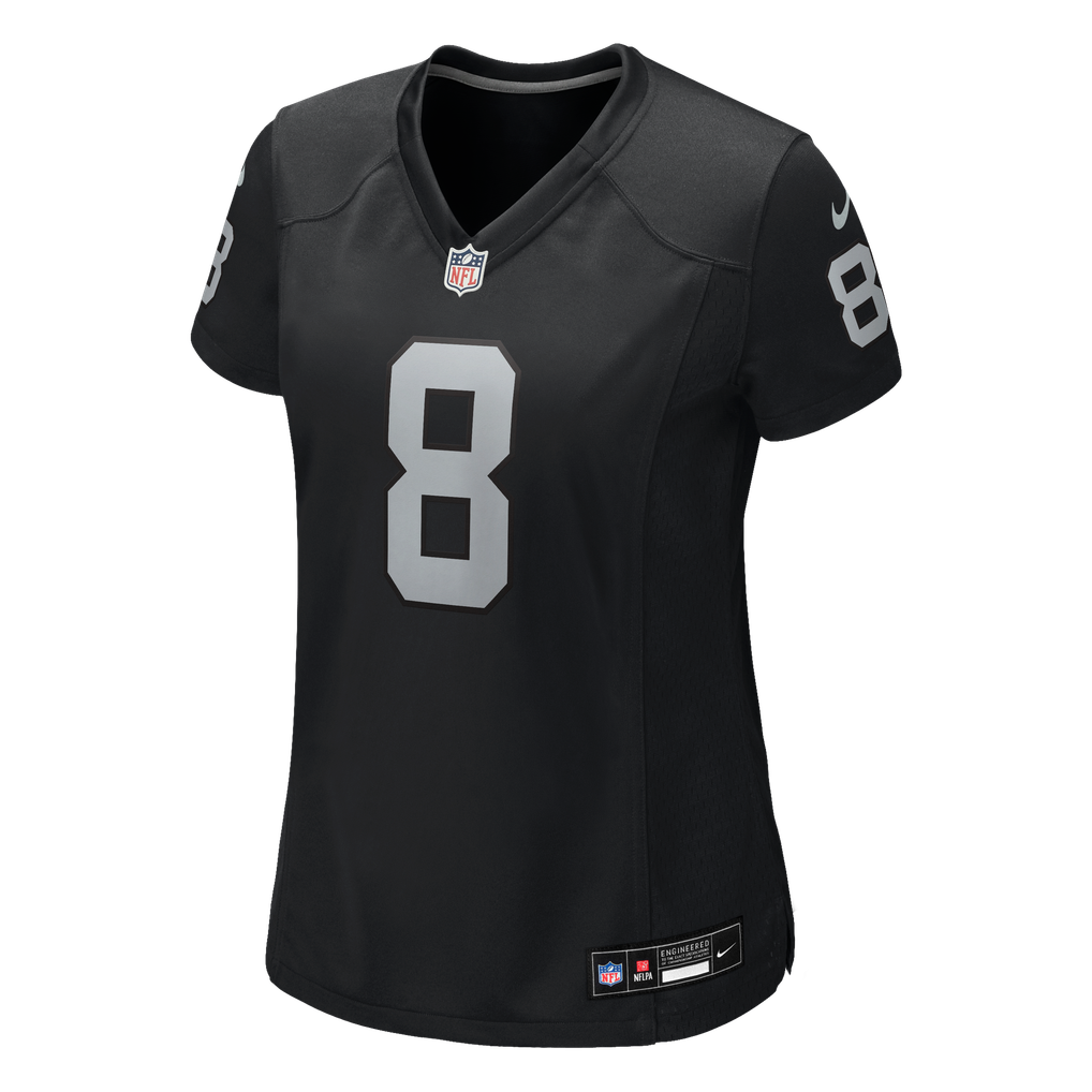 Women's Las Vegas Raiders Kirk Cousins Black Team Game Jersey