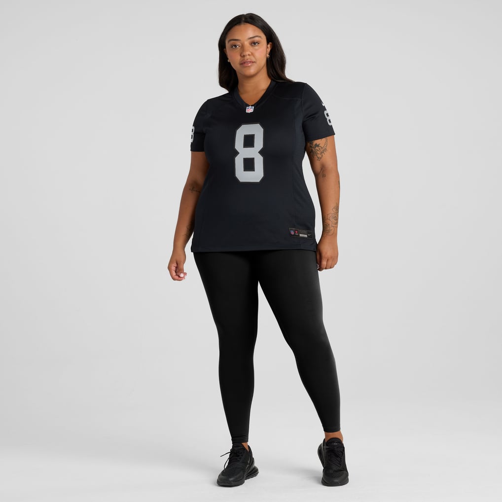 Women's Las Vegas Raiders Kirk Cousins Black Team Game Jersey