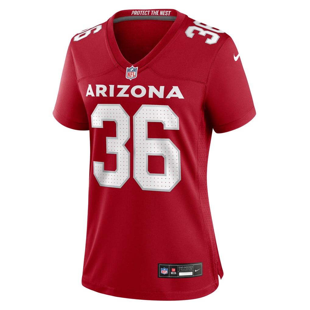 Women's Arizona Cardinals Kitan Crawford Cardinal Team Game Jersey