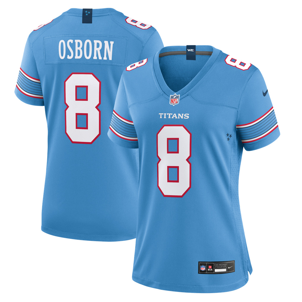 Women's Tennessee Titans K.J. Osborn Light Blue Team Game Jersey