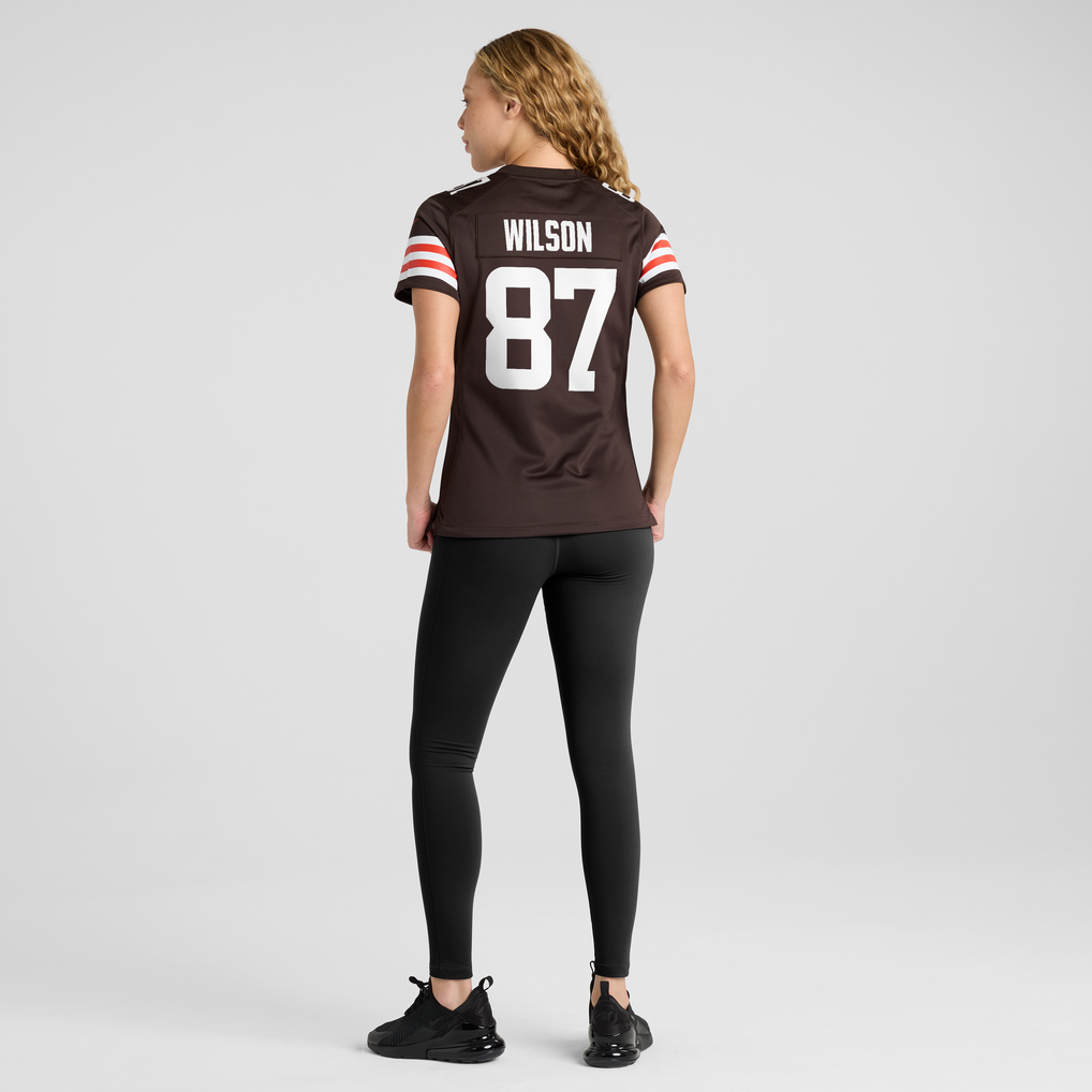 Women's Cleveland Browns Kole Wilson Brown Team Game Jersey