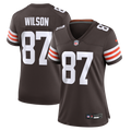 Women's Cleveland Browns Kole Wilson Brown Team Game Jersey