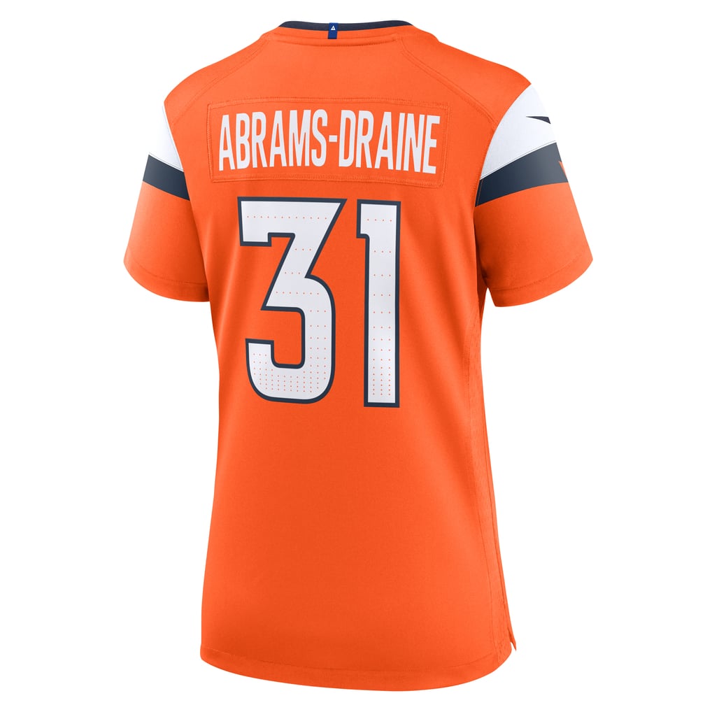 Women's Denver Broncos Kris Abrams-Draine Orange Team Game Jersey