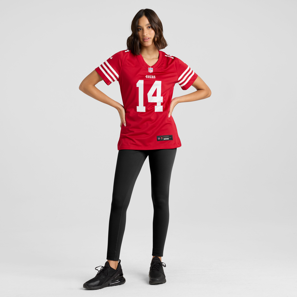 Women's San Francisco 49ers Kurtis Rourke Scarlet Team Game Jersey