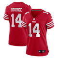 Women's San Francisco 49ers Kurtis Rourke Scarlet Team Game Jersey