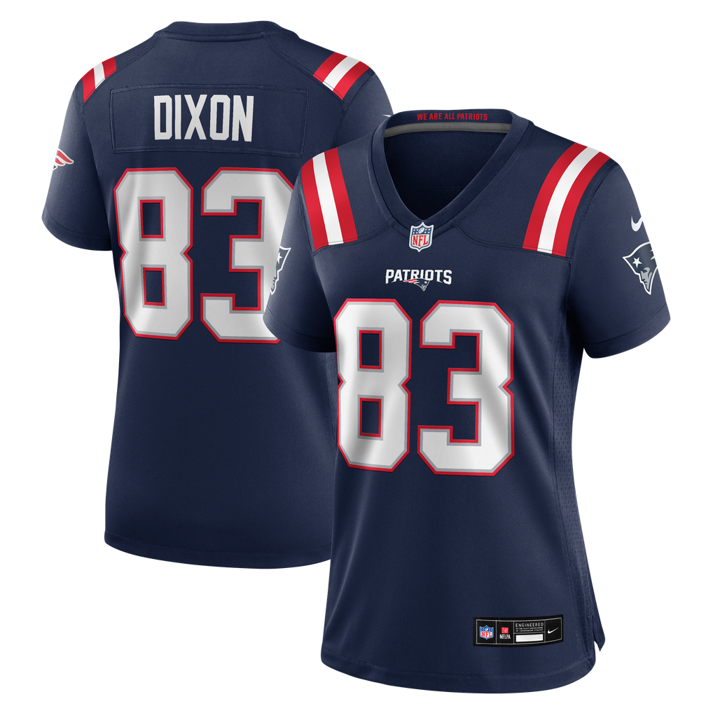 Women's New England Patriots Kyle Dixon Navy Team Game Jersey