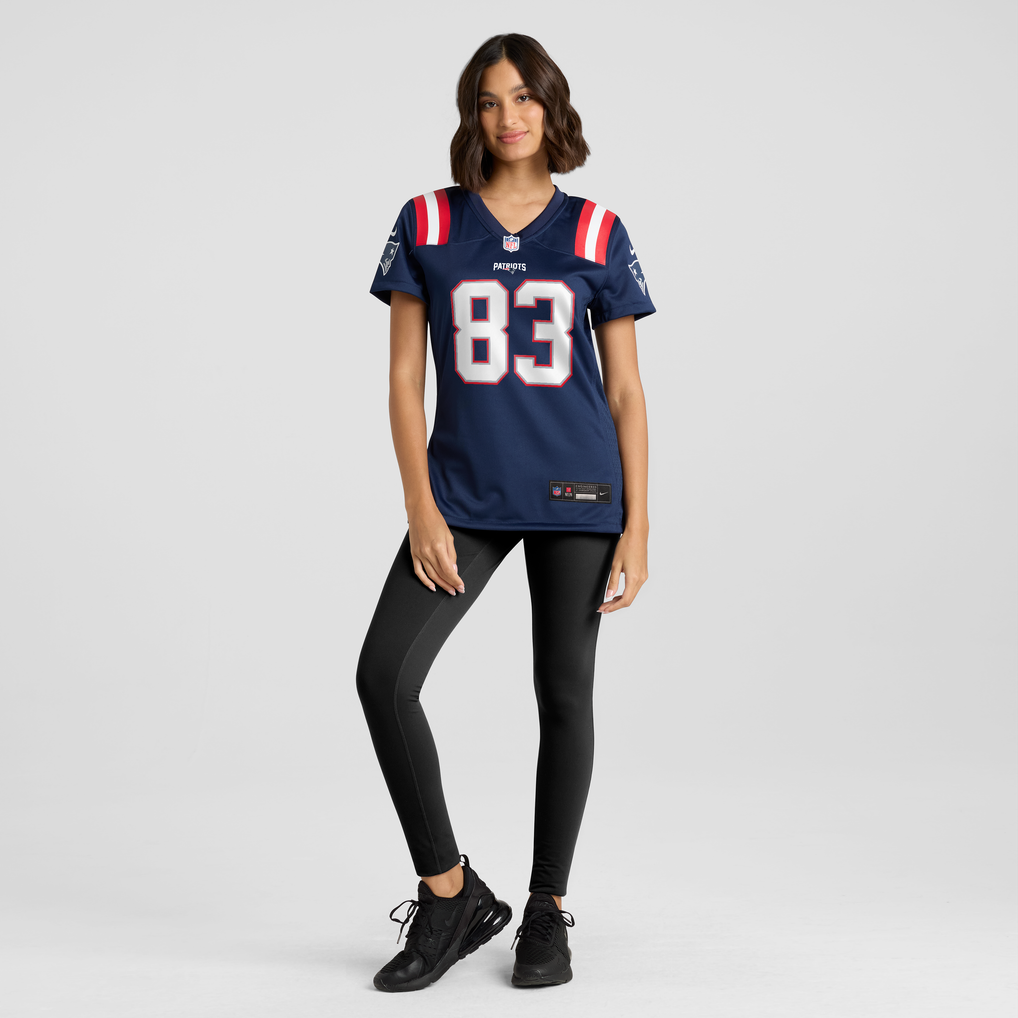 Women's New England Patriots Kyle Dixon Navy Team Game Jersey
