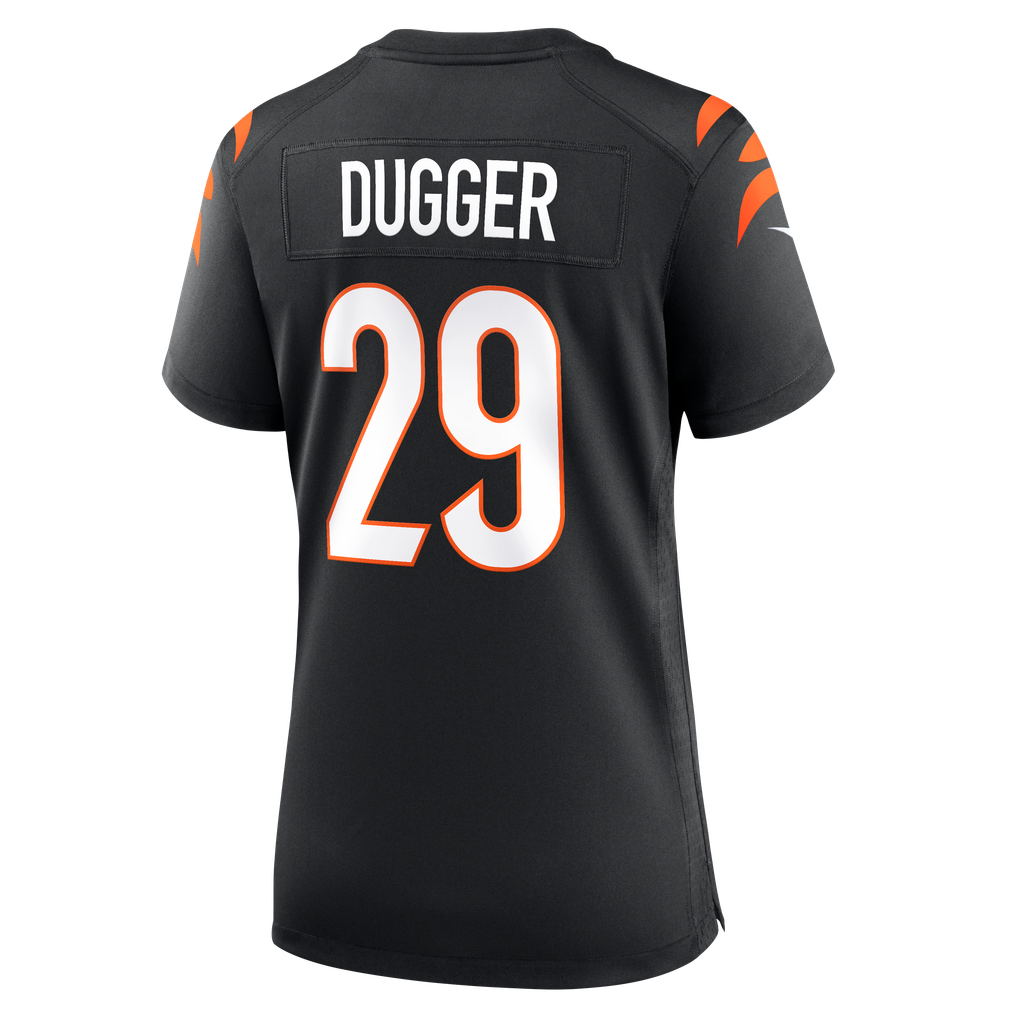 Women's Cincinnati Bengals Kyle Dugger Black Team Game Jersey