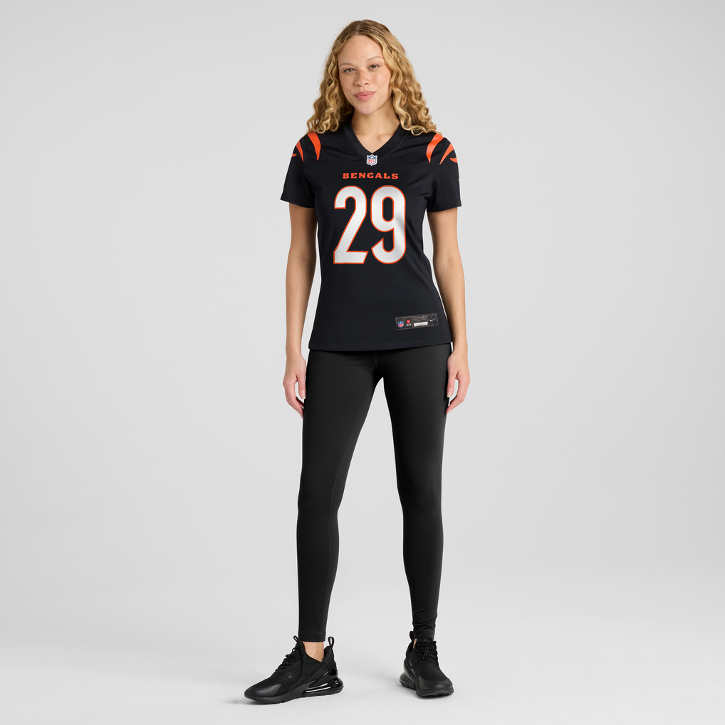 Women's Cincinnati Bengals Kyle Dugger Black Team Game Jersey