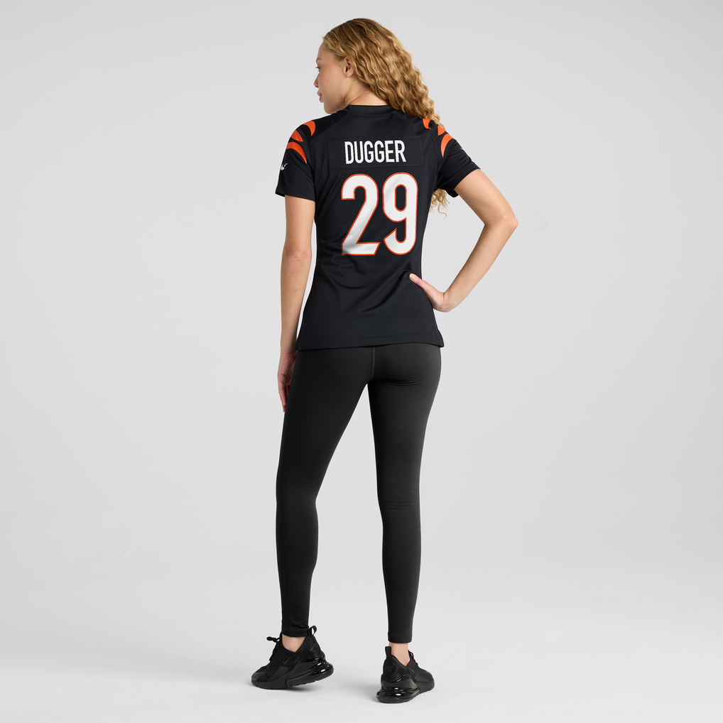 Women's Cincinnati Bengals Kyle Dugger Black Team Game Jersey