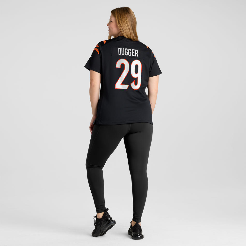 Women's Cincinnati Bengals Kyle Dugger Black Team Game Jersey