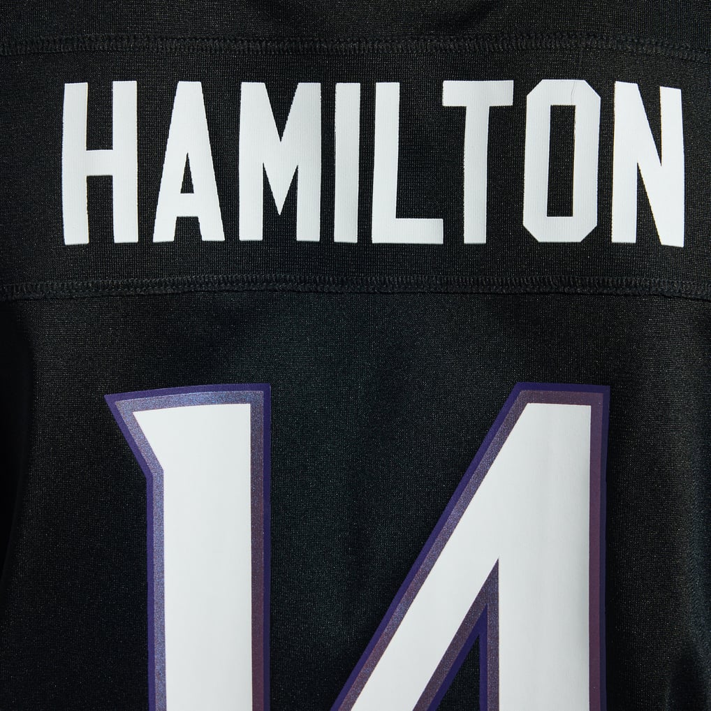 Women's Baltimore Ravens Kyle Hamilton Black Alternate Game Jersey