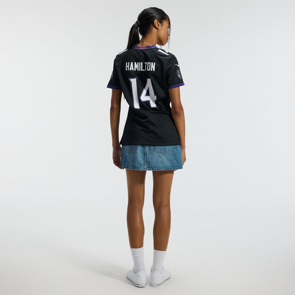 Women's Baltimore Ravens Kyle Hamilton Black Alternate Game Jersey