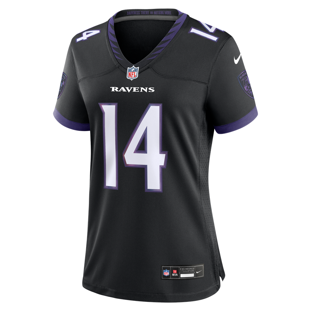Women's Baltimore Ravens Kyle Hamilton Black Alternate Game Jersey