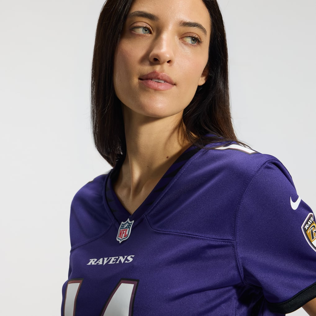 Women's Baltimore Ravens Kyle Hamilton Purple Team Game Jersey