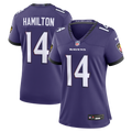 Women's Baltimore Ravens Kyle Hamilton Purple Team Game Jersey
