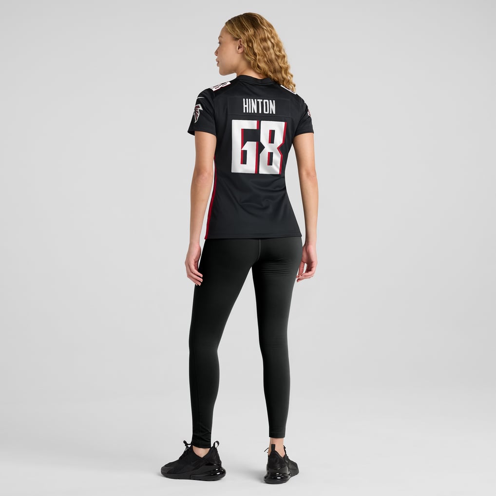 Women's Atlanta Falcons Kyle Hinton Black Team Game Jersey