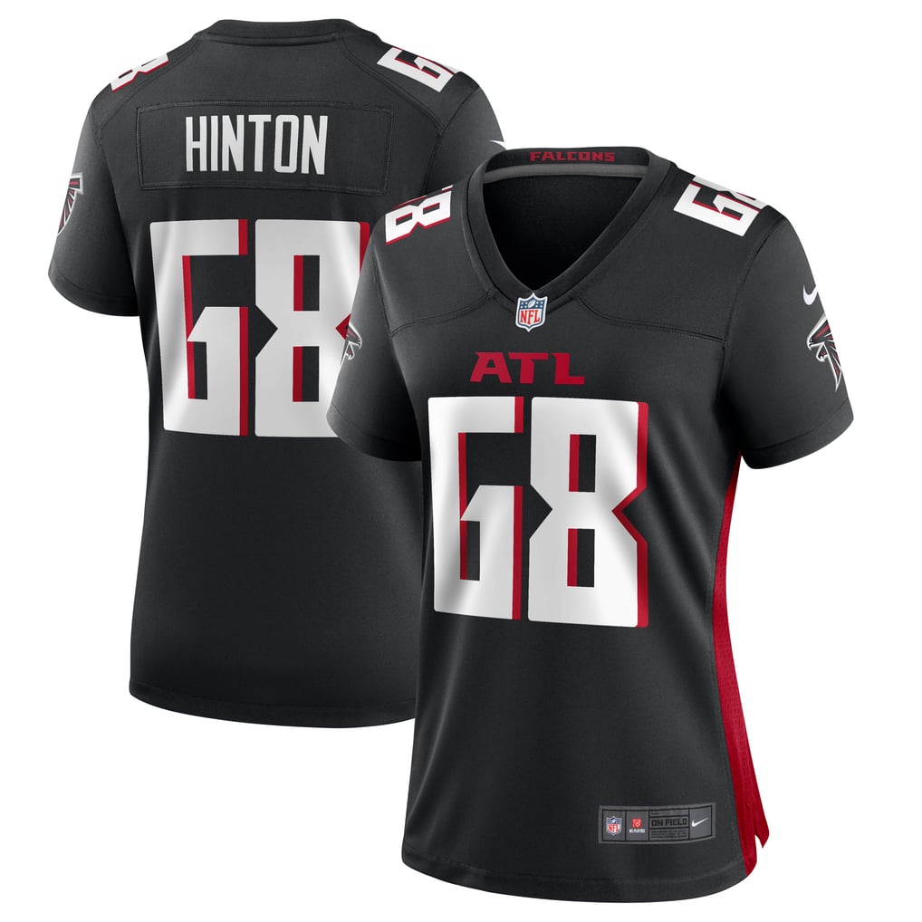 Women's Atlanta Falcons Kyle Hinton Black Team Game Jersey