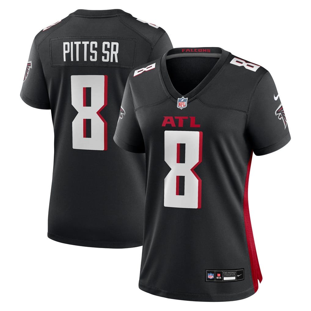 Women's Atlanta Falcons Kyle Pitts Sr. Black Game Jersey
