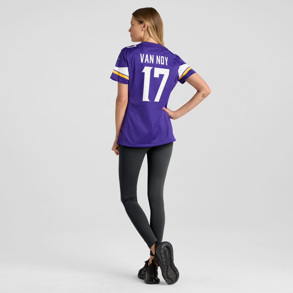 Women's Minnesota Vikings Kyle Van Noy Purple Team Game Jersey