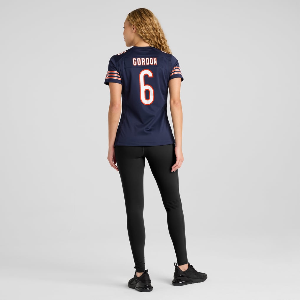 Women's Chicago Bears Kyler Gordon Navy Game Player Jersey