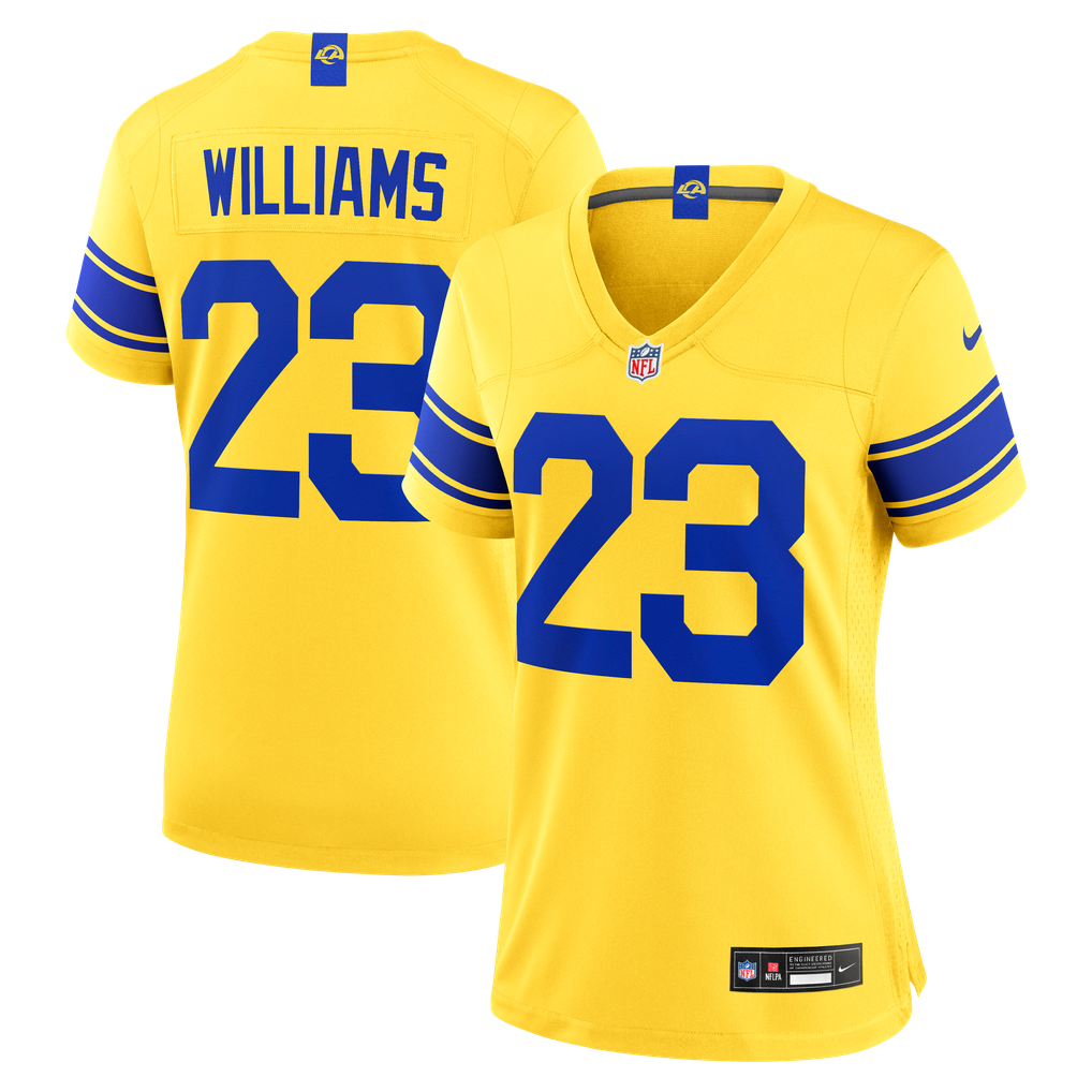 Women's Los Angeles Rams Kyren Williams Classic Sol Game Jersey