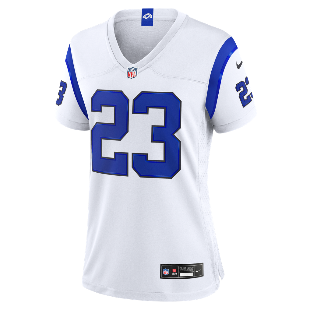 Women's Los Angeles Rams Kyren Williams Fearsome White Game Jersey
