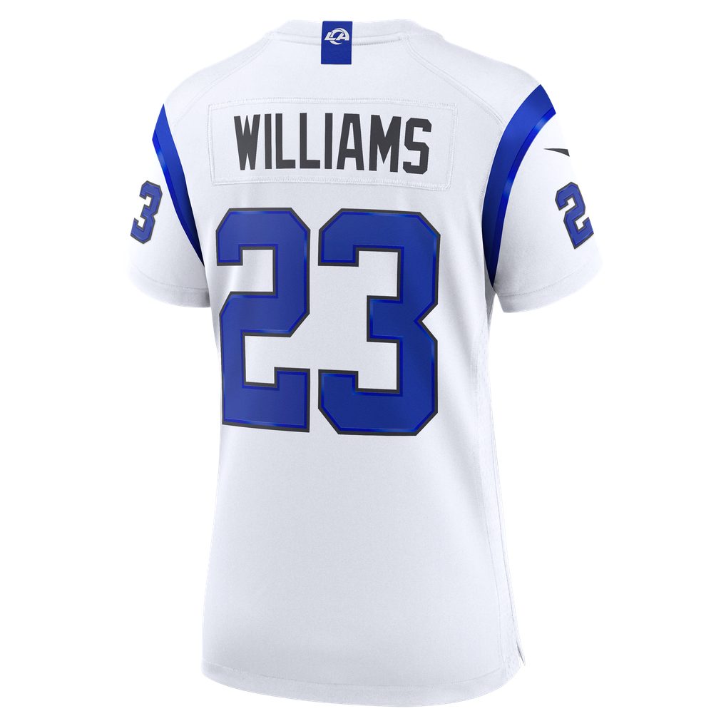 Women's Los Angeles Rams Kyren Williams Fearsome White Game Jersey