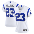 Women's Los Angeles Rams Kyren Williams Fearsome White Game Jersey
