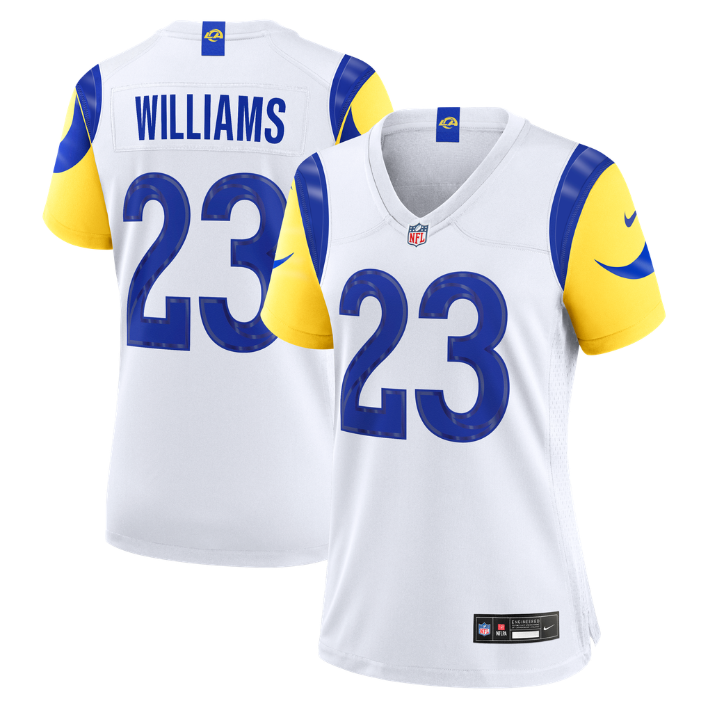 Women's Los Angeles Rams Kyren Williams White Game Jersey