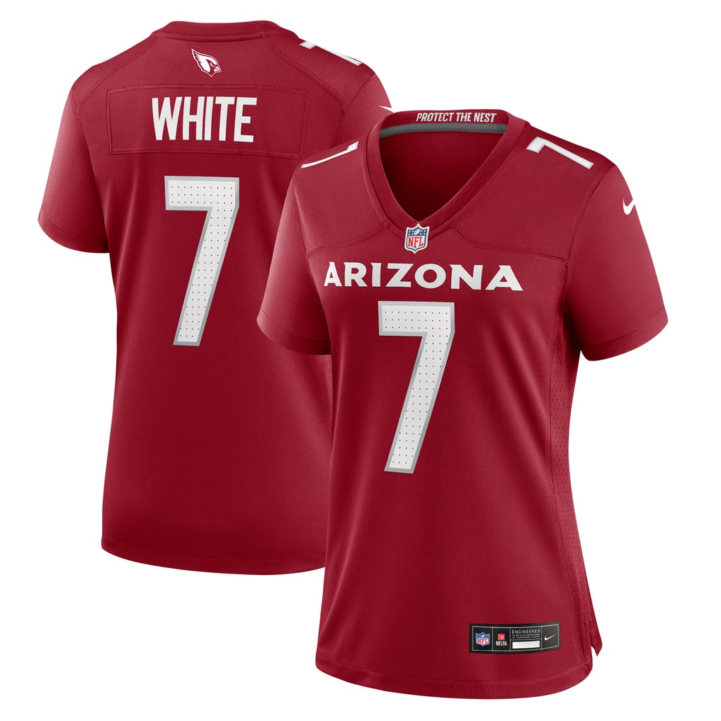 Women's Arizona Cardinals Kyzir White Cardinal Team Game Jersey