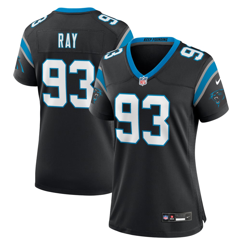 Women's Carolina Panthers LaBryan Ray Black Team Game Jersey