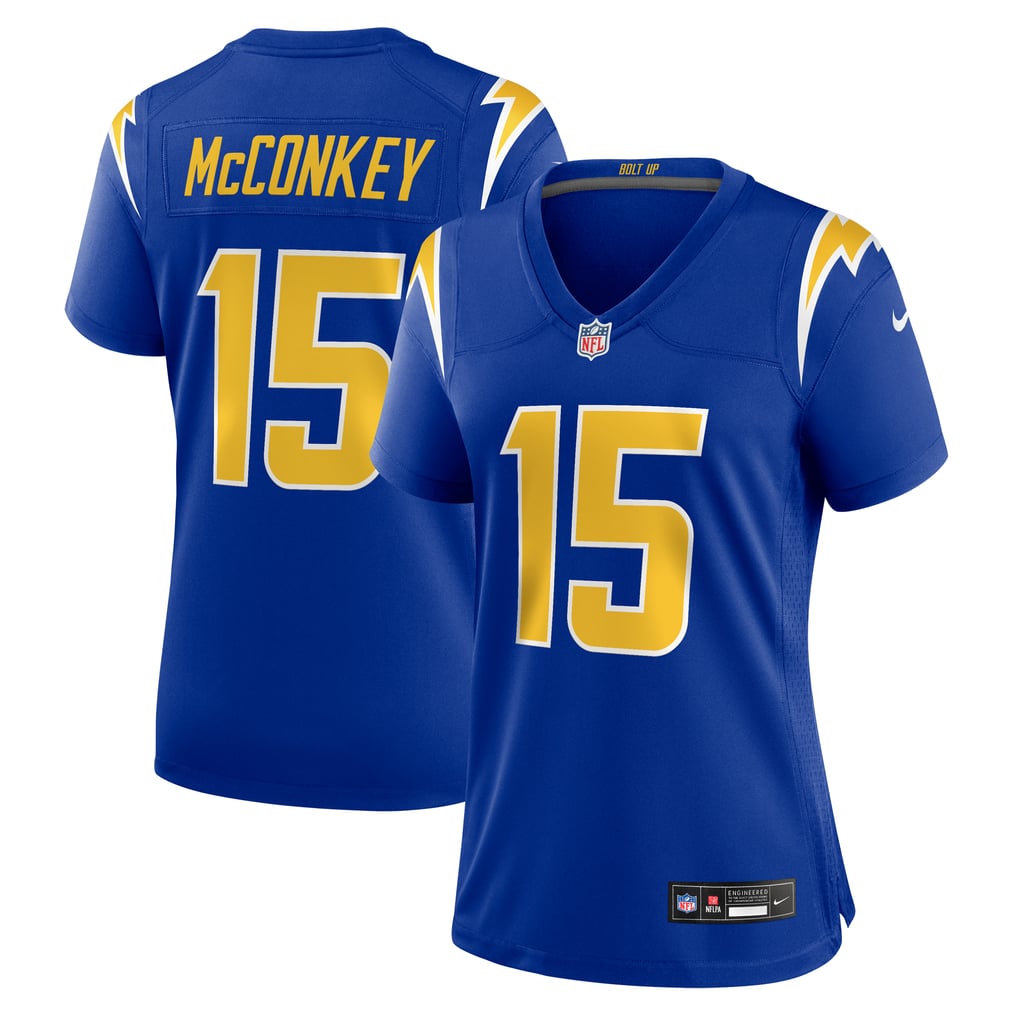 Women's Los Angeles Chargers Ladd McConkey Royal Alternate Game Jersey