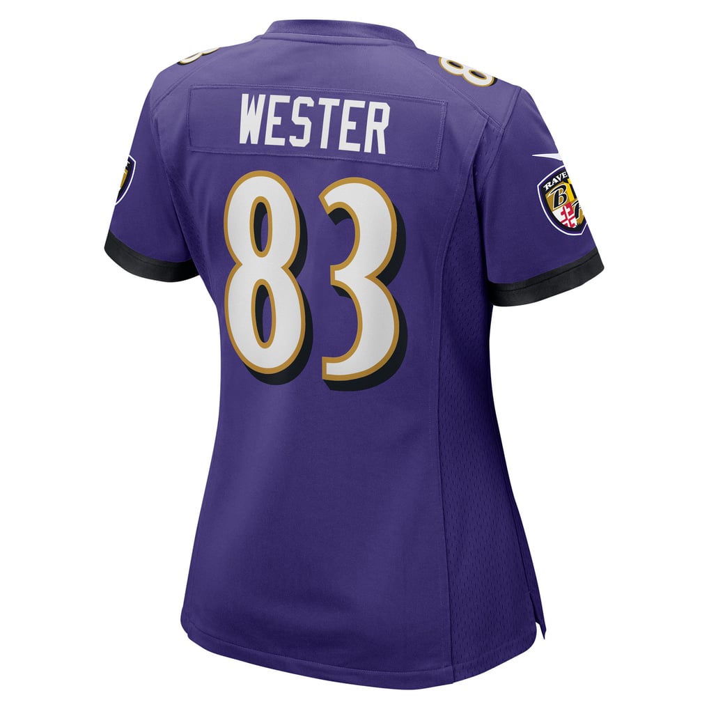 Women's Baltimore Ravens LaJohntay Wester Purple Team Game Jersey