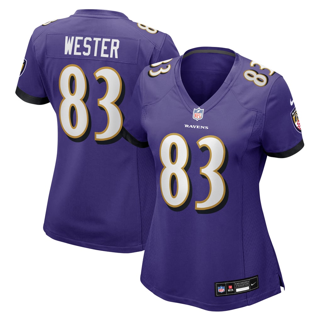 Women's Baltimore Ravens LaJohntay Wester Purple Team Game Jersey