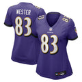 Women's Baltimore Ravens LaJohntay Wester Purple Team Game Jersey