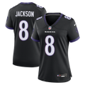Women's Baltimore Ravens Lamar Jackson Black Alternate Game Jersey