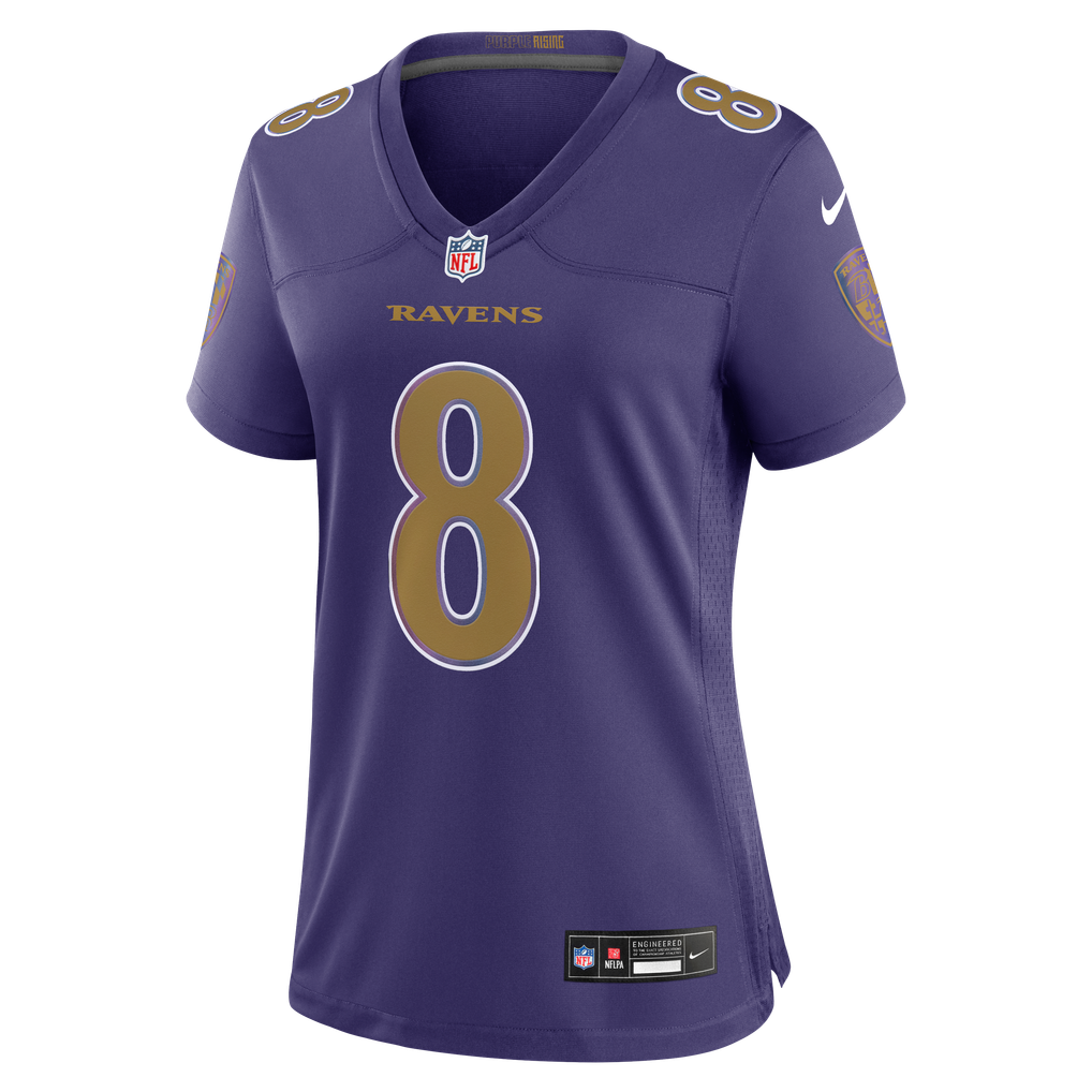 Women's Baltimore Ravens Lamar Jackson Purple Alternate Game Jersey