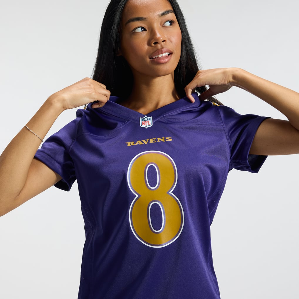 Women's Baltimore Ravens Lamar Jackson Purple Alternate Game Jersey