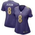 Women's Baltimore Ravens Lamar Jackson Purple Alternate Game Player Jersey