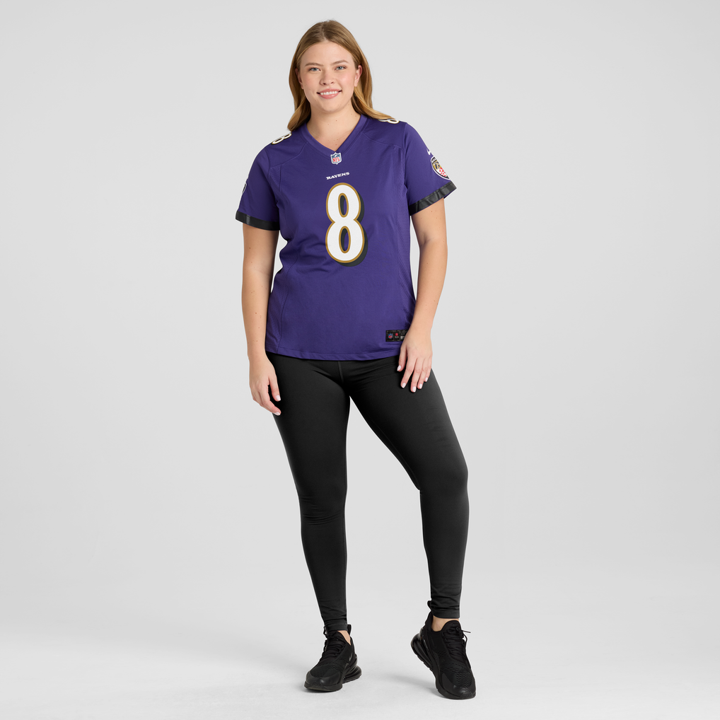 Women's Lamar Jackson Purple Baltimore Ravens Game Jersey