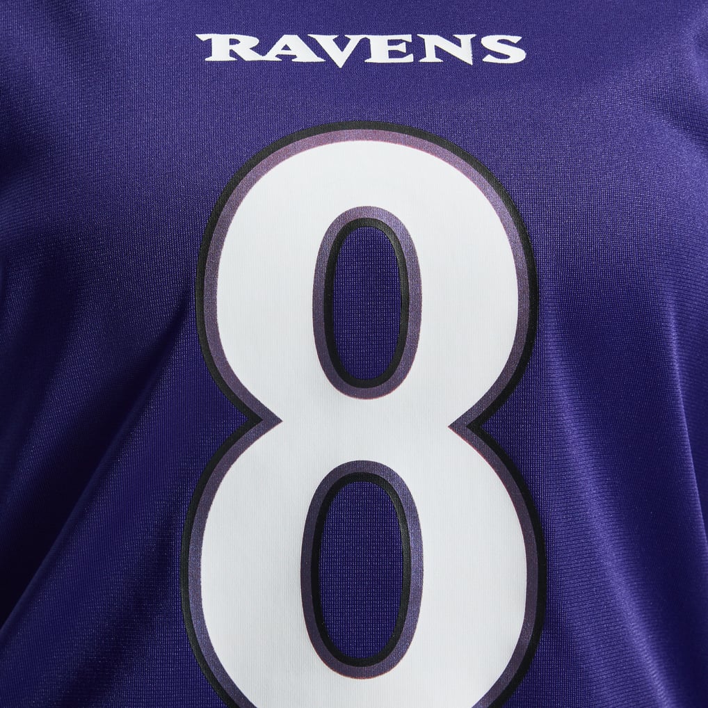 Women's Baltimore Ravens Lamar Jackson Purple Team Game Jersey