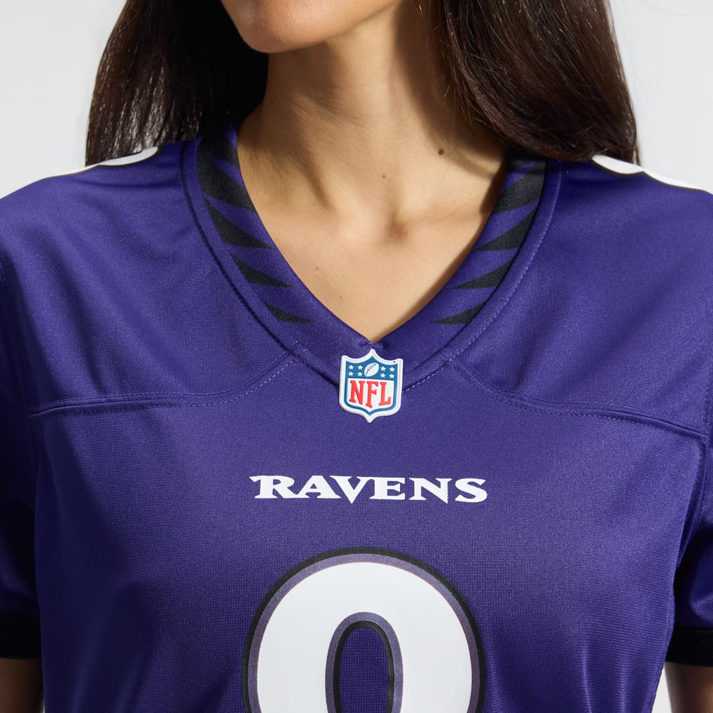 Women's Baltimore Ravens Lamar Jackson Purple Team Game Jersey